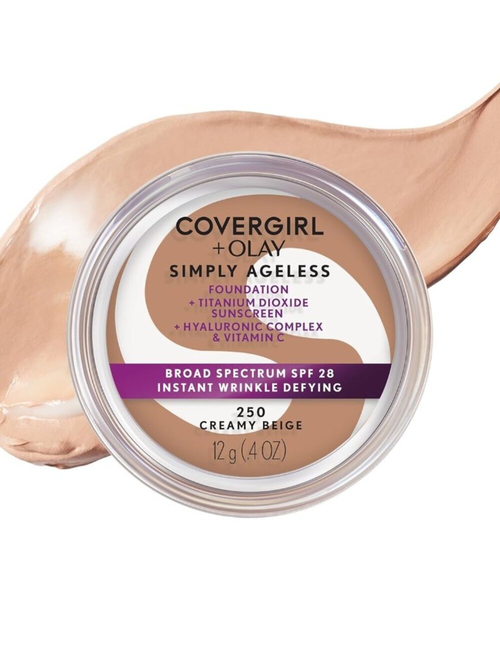 NEW Covergirl & Olay Simply Ageless 3-in-1 Liquid Foundation 250 Creamy Beige